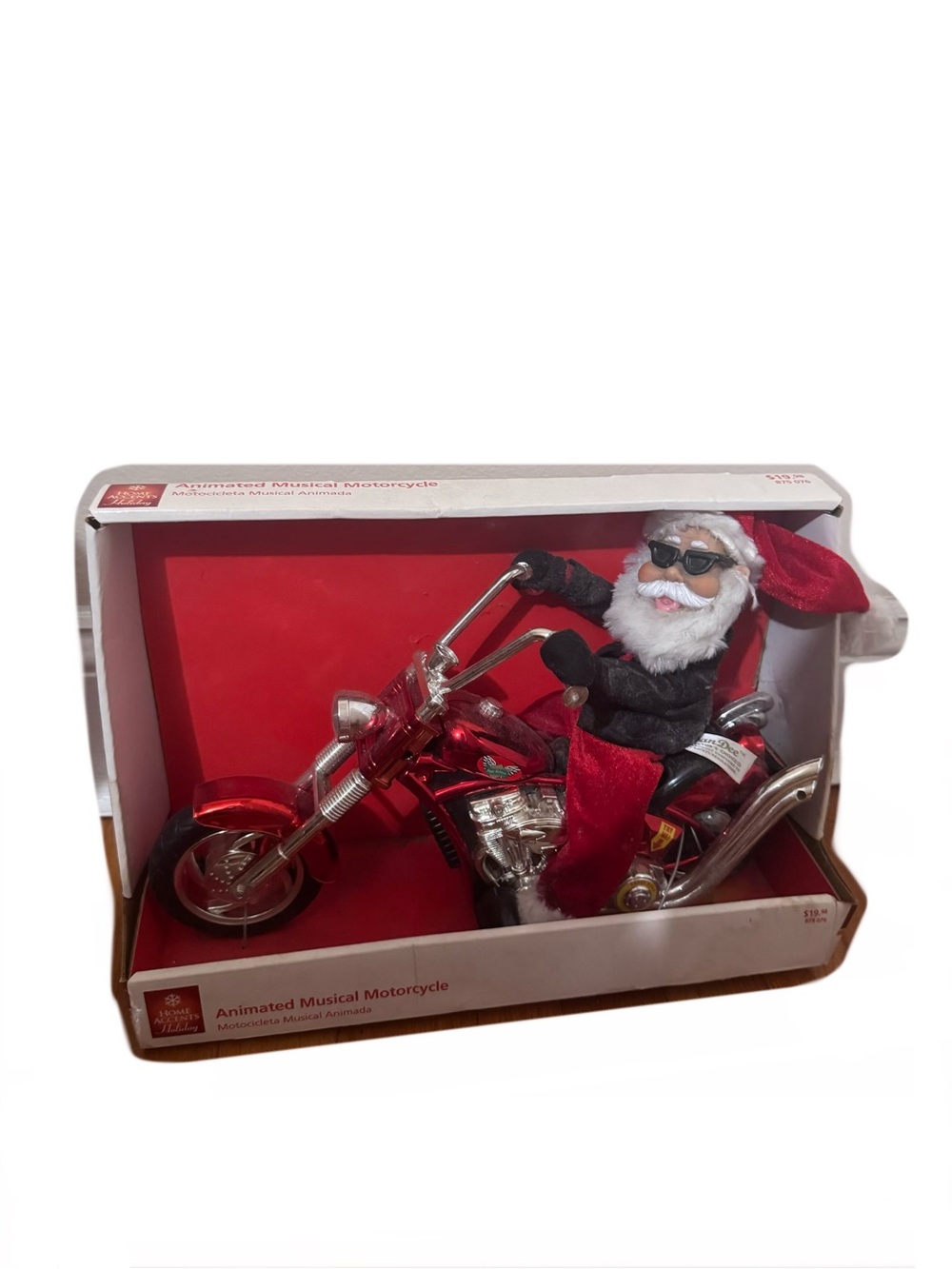 2006 Vintage Christmas Decor and Animated Musical Motorcycle - Picture 3 of 4